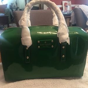 NEW Kate Spade Green patent leather bag